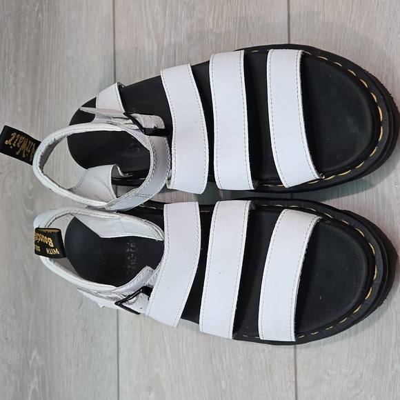 Dr.Martens Womens Blaire Ankle Leather Tractor Chunky Platform Sandals shoes 9 - Picture 4 of 13